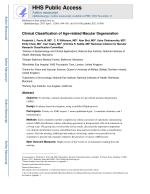 Clinical Classification of Age-related Macular Degeneration