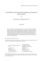 Growth Effects of Government Expenditure and Taxation in Rich Countries
