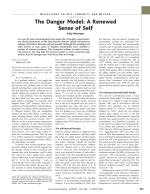 The Danger Model: A Renewed Sense of Self