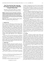 Real-Time American Sign Language Recognition Using Desk and Wearable Computer Based Video