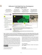 Alchemist: LLM-Aided End-User Development of Robot Applications