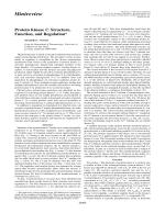 Protein Kinase C: Structure, Function, and Regulation