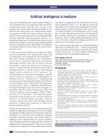 Artificial intelligence in medicine