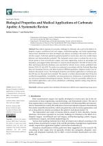 Biological Properties and Medical Applications of Carbonate Apatite: A Systematic Review