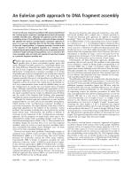 An Eulerian path approach to DNA fragment assembly