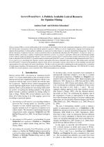 SENTIWORDNET: A Publicly Available Lexical Resource for Opinion Mining