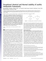 Exceptional chemical and thermal stability of zeolitic imidazolate frameworks