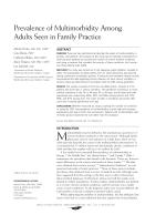 Prevalence of Multimorbidity Among Adults Seen in Family Practice