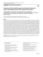 Comparison of Multi-metallic Nanoparticles-Alternative Antibacterial Agent: Understanding the Role of Their Antibacterial Properties