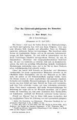 Über das Elektrenkephalogramm des Menschen.