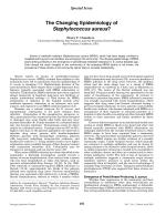 The Changing Epidemiology of Staphylococcus aureus?
