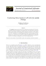 Conducting Meta-Analyses in R with the metafor Package