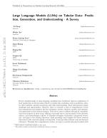 Large Language Models (LLMs) on Tabular Data: Prediction, Generation, and Understanding - A Survey