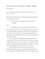 Intentional Action and Side Effects in Ordinary Language