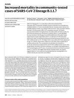 Increased mortality in community-tested cases of SARS-CoV-2 lineage B.1.1.7