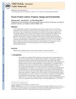 Fusion Protein Linkers: Property, Design and Functionality