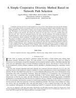A Simple Cooperative Diversity Method Based on Network Path Selection