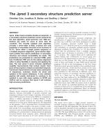 The Jpred 3 secondary structure prediction server
