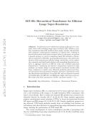 HiT-SR: Hierarchical Transformer for Efficient Image Super-Resolution
