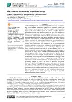 AI in Healthcare: Revolutionizing Diagnosis and Therapy