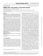 MEME-ChIP: motif analysis of large DNA datasets