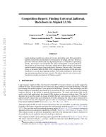 Competition Report: Finding Universal Jailbreak Backdoors in Aligned LLMs
