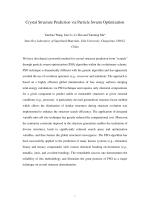 Crystal Structure Prediction via Particle Swarm Optimization