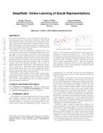 DeepWalk: Online Learning of Social Representations