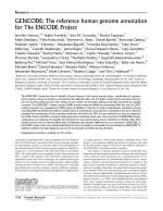 GENCODE: The reference human genome annotation for The ENCODE Project