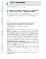 Genome-wide trans-ancestry meta-analysis provides insight into the genetic architecture of type 2 diabetes susceptibility