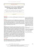 Randomized Trial of Oral Teriflunomide for Relapsing Multiple Sclerosis