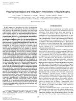 Psychophysiological and Modulatory Interactions in Neuroimaging