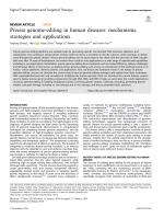 Precise genome-editing in human diseases: mechanisms, strategies and applications