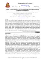 Digital Transformation in MSMEs: Challenges and Opportunities in Technology Management