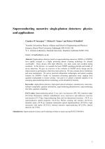Superconducting nanowire single-photon detectors: physics and applications