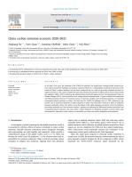 China carbon emission accounts 2020-2021