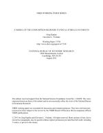 A MODEL OF THE CONSUMPTION RESPONSE TO FISCAL STIMULUS PAYMENTS