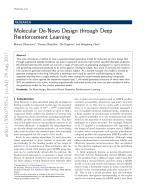 Molecular De-Novo Design through Deep Reinforcement Learning