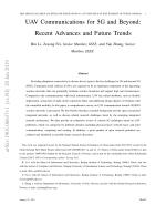 UAV Communications for 5G and Beyond: Recent Advances and Future Trends