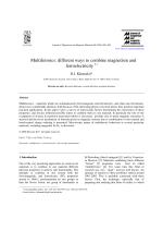 Multiferroics: different ways to combine magnetism and ferroelectricity