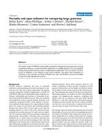 Versatile and open software for comparing large genomes