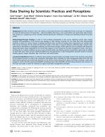 Data Sharing by Scientists: Practices and Perceptions