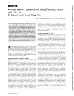 Psoriatic arthritis: epidemiology, clinical features, course, and outcome
