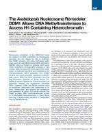 The Arabidopsis Nucleosome Remodeler DDM1 Allows DNA Methyltransferases to Access H1-Containing Heterochromatin