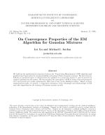 On Convergence Properties of the EM Algorithm for Gaussian Mixtures