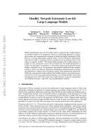 OneBit: Towards Extremely Low-bit Large Language Models