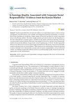 Is Earnings Quality Associated with Corporate Social Responsibility? Evidence from the Korean Market