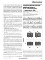 Conscious and unconscious emotional learning in the human amygdala