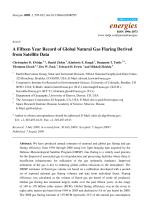 A Fifteen Year Record of Global Natural Gas Flaring Derived from Satellite Data