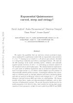Exponential Quintessence: curved, steep and stringy?